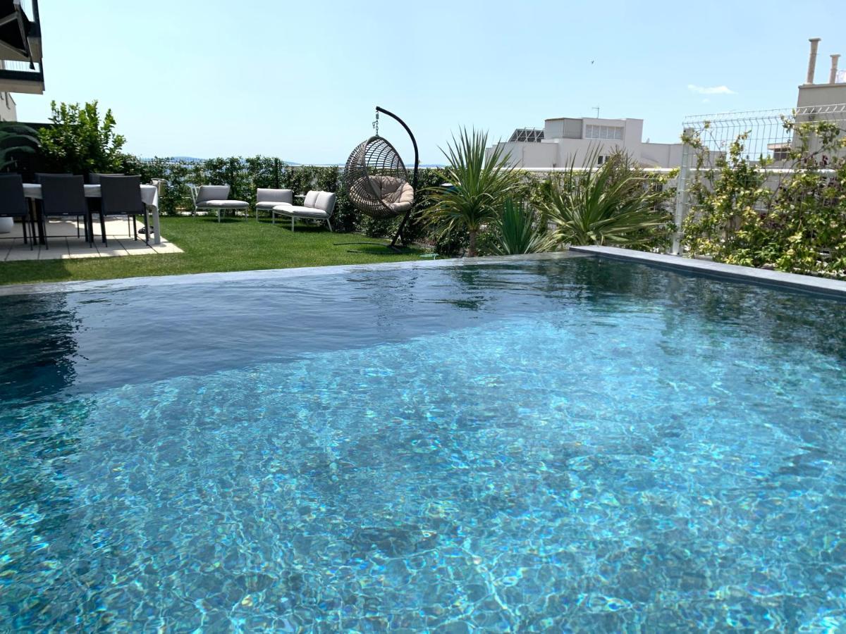 New Luxury With Private Heated Pool And Amazing Garden With Seaview Apartment
