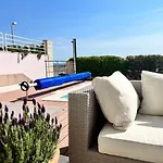 Blue Apartment With Shared Pool