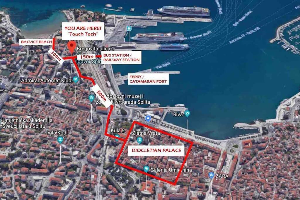 Brand New 1br Near Central Station, Old Town, Beach - 3 Minute Walking Appartement Split