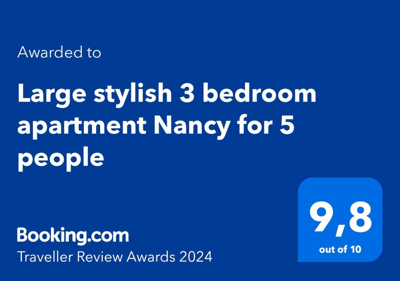 Apartment Large Stylish 3 Bedroom Nancy For 5 People