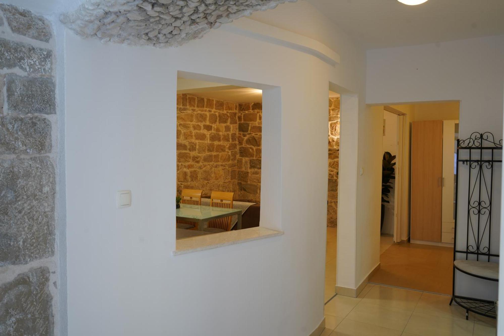 Apartment Beachfront For 4, 30m To Pebble 180m To Sandy Beach, Stobrec With Summer Amenities Split