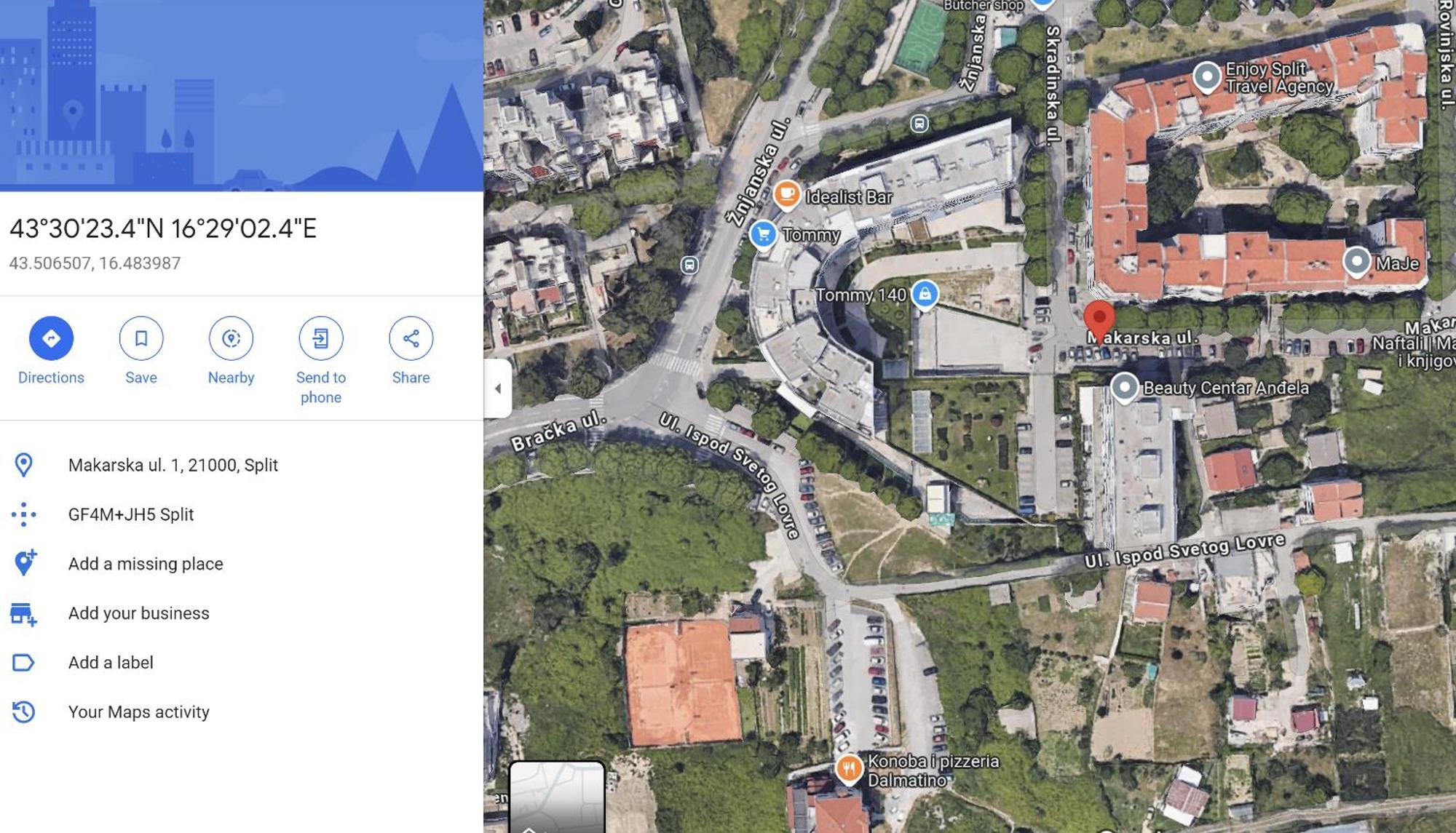 Sea View Znjan Apartman Split