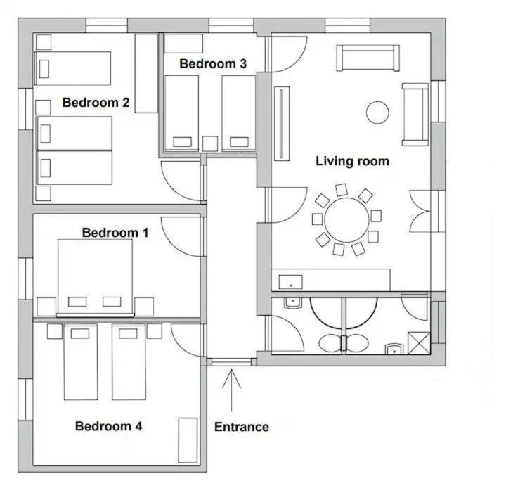 Apartment 4-bedroom 1 Min From Bacvice Split